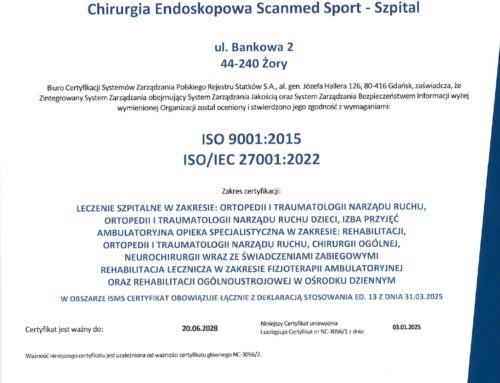 Certyfikat Systemu Zarządzania Jakością ISO 9001: 2015, ISO/IEC 27001:2022